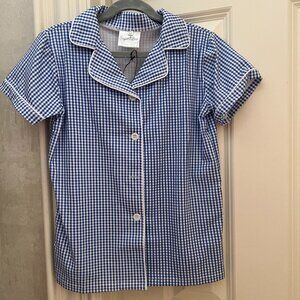 Sugar Bee Blue Gingham Pajama Set